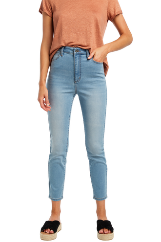 SIENNA SUPER HIGH JEAN in colour TRUE NAVY