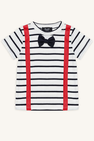 BOW TIE TEE in colour BRIGHT WHITE