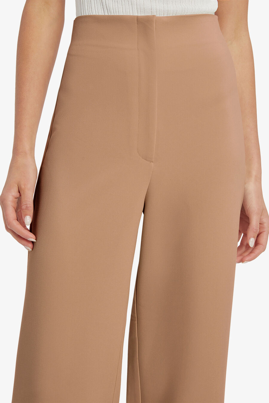 ANNA SUPER HIGH WAIST PANT in colour TAN