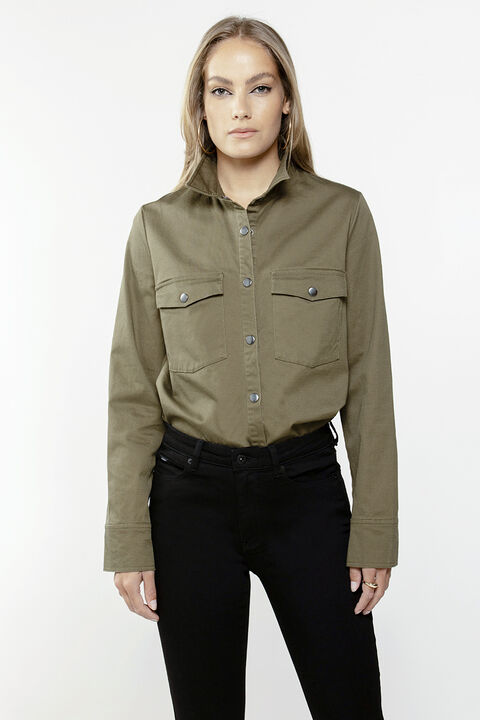 UTILITY SHIRT in colour IVY GREEN