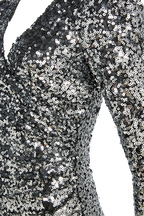 SEQUIN SPARKLE DRESS in colour LUNAR ROCK