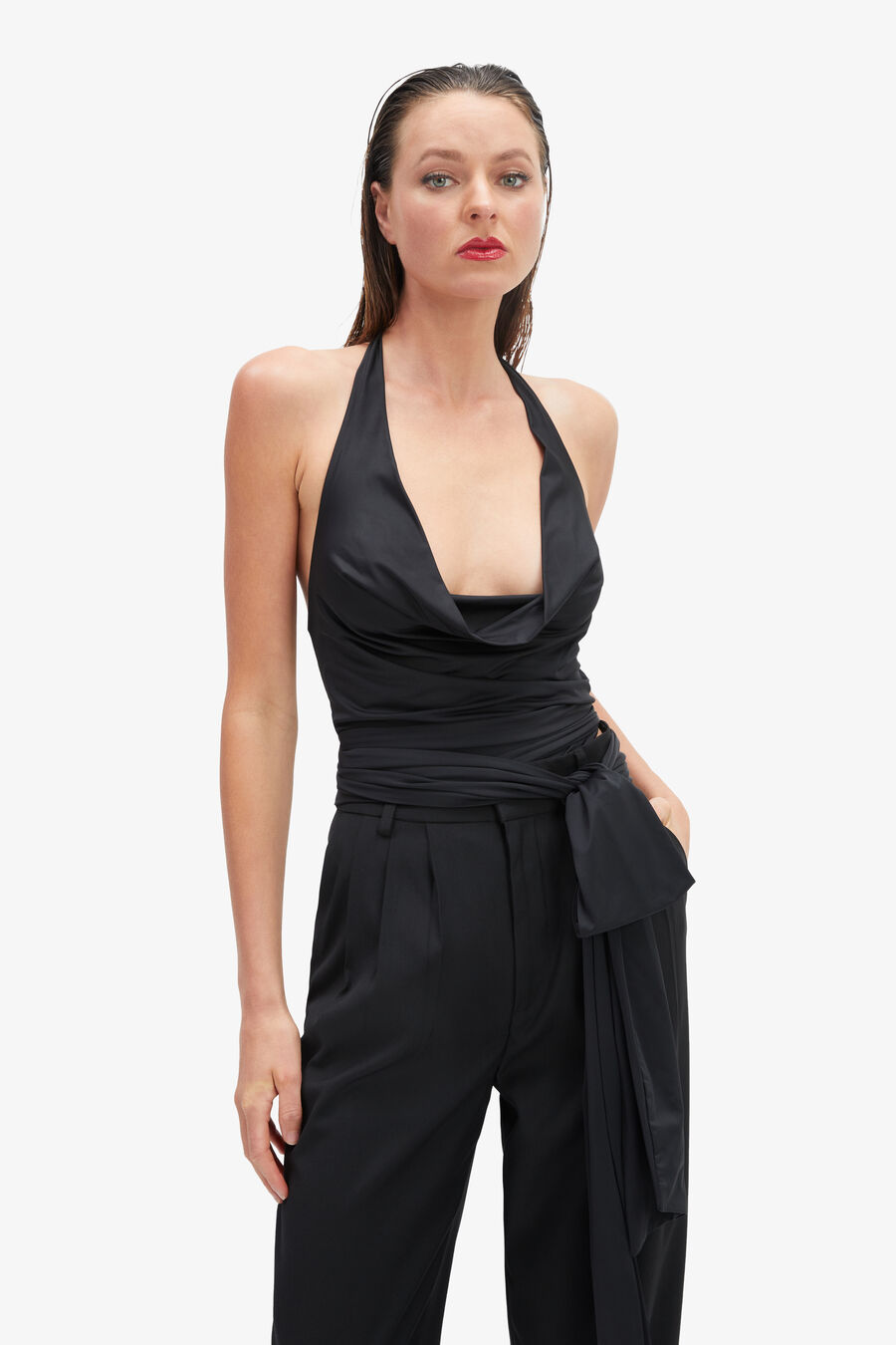 Francine Cowl Neck Top