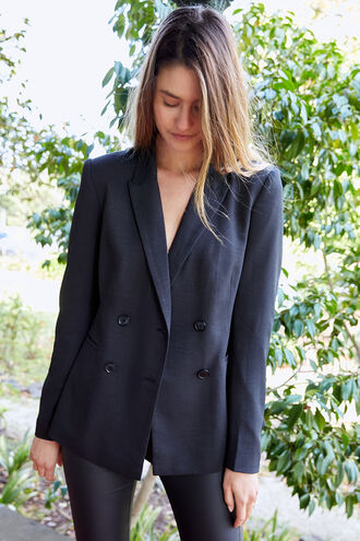 VENICE BLAZER in colour CAVIAR