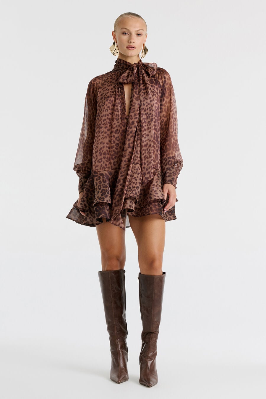 Adrie Babydoll Mini Dress