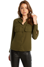 CARGO SHIRT in colour BURNT OLIVE