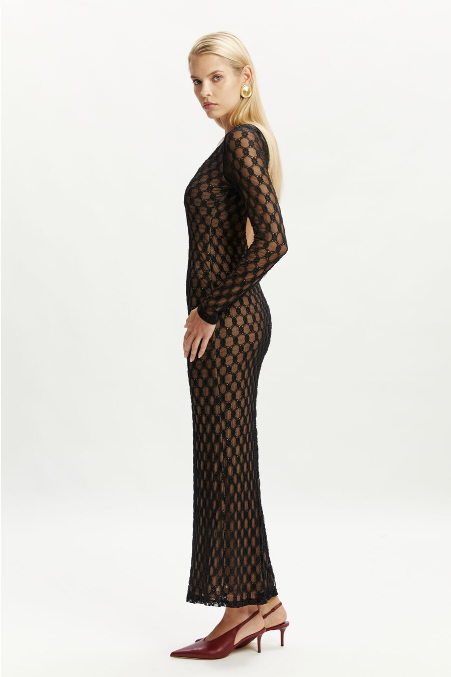 Yazmin Lace Midi Dress