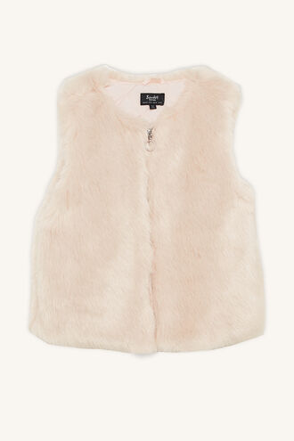 OLIVIA FURRY JACKET in colour POWDER PUFF