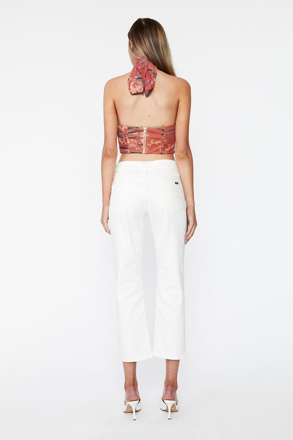 CIARA STRAIGHT JEAN in colour BRIGHT WHITE