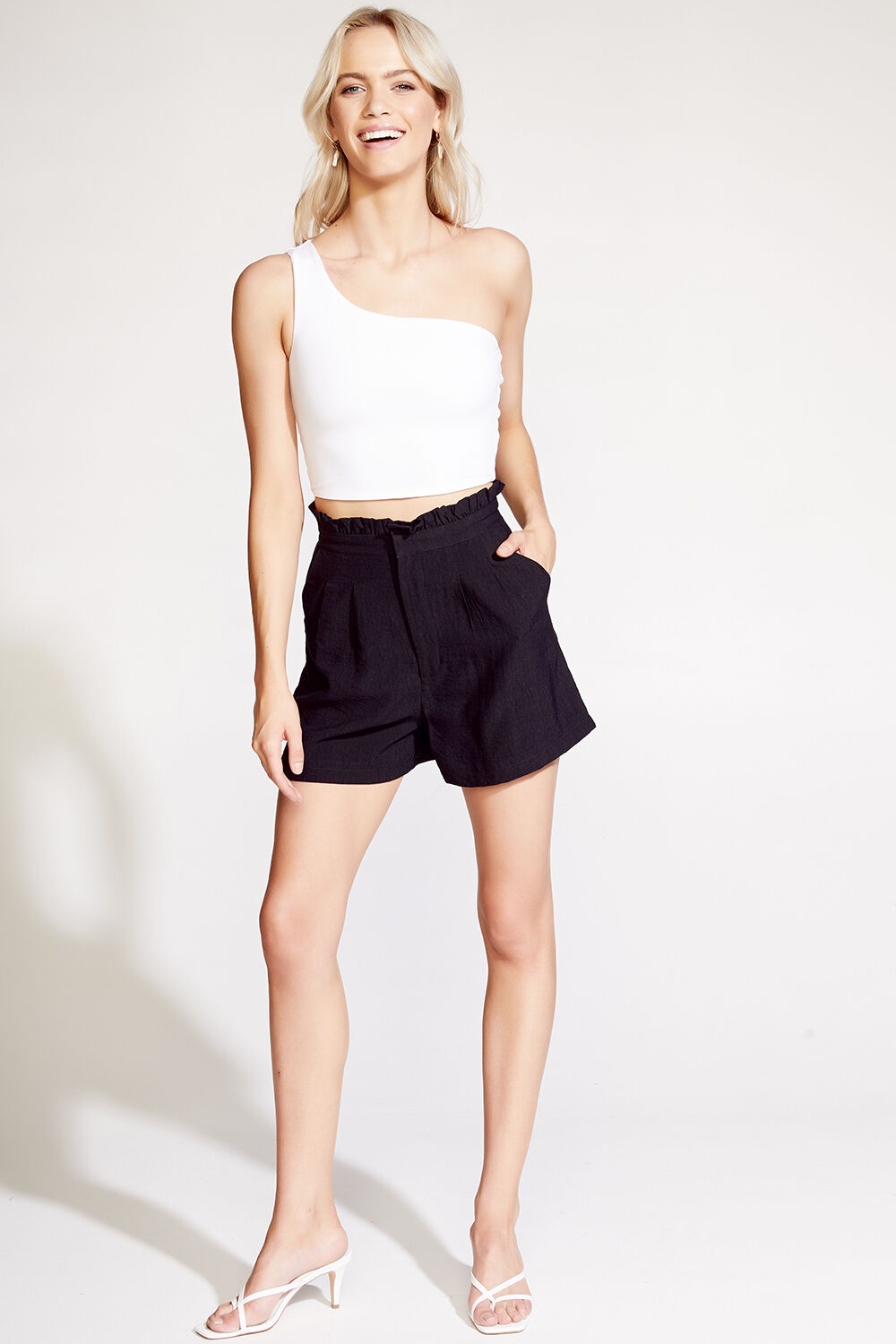 MELANIE CROP TOP in colour BRIGHT WHITE