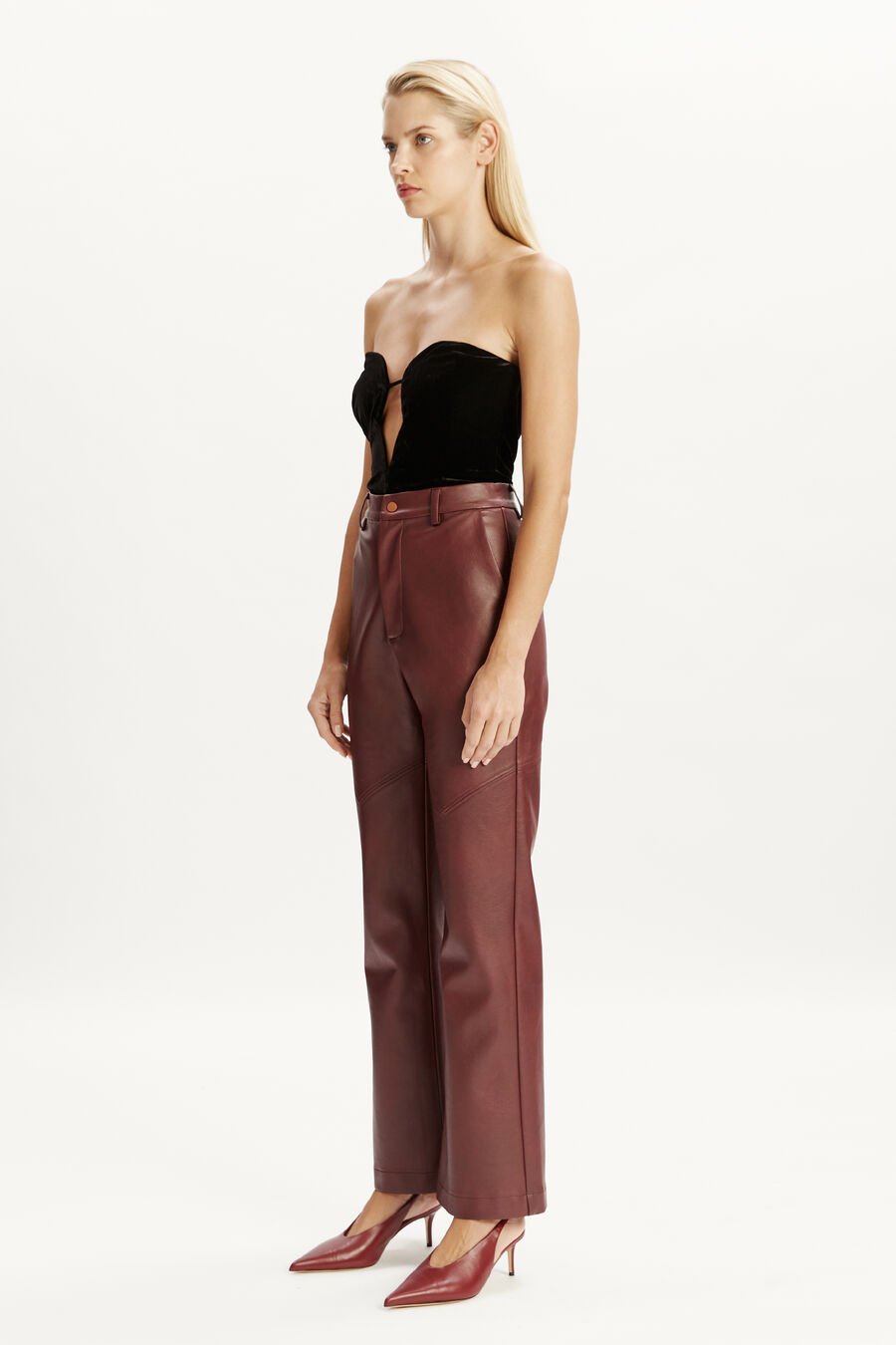 ELENI VELOUR BODYSUIT