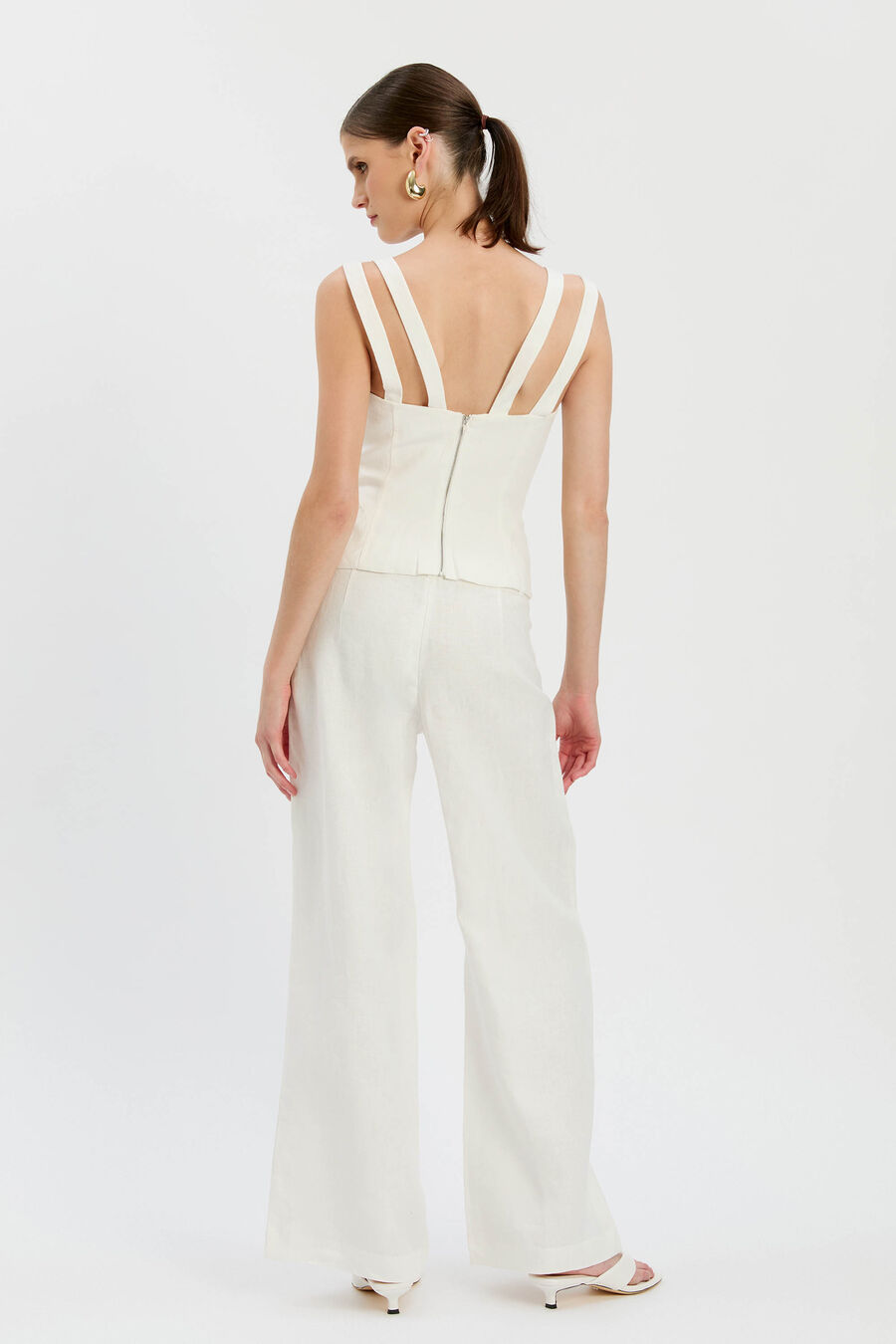 Serafina Linen Corset Top