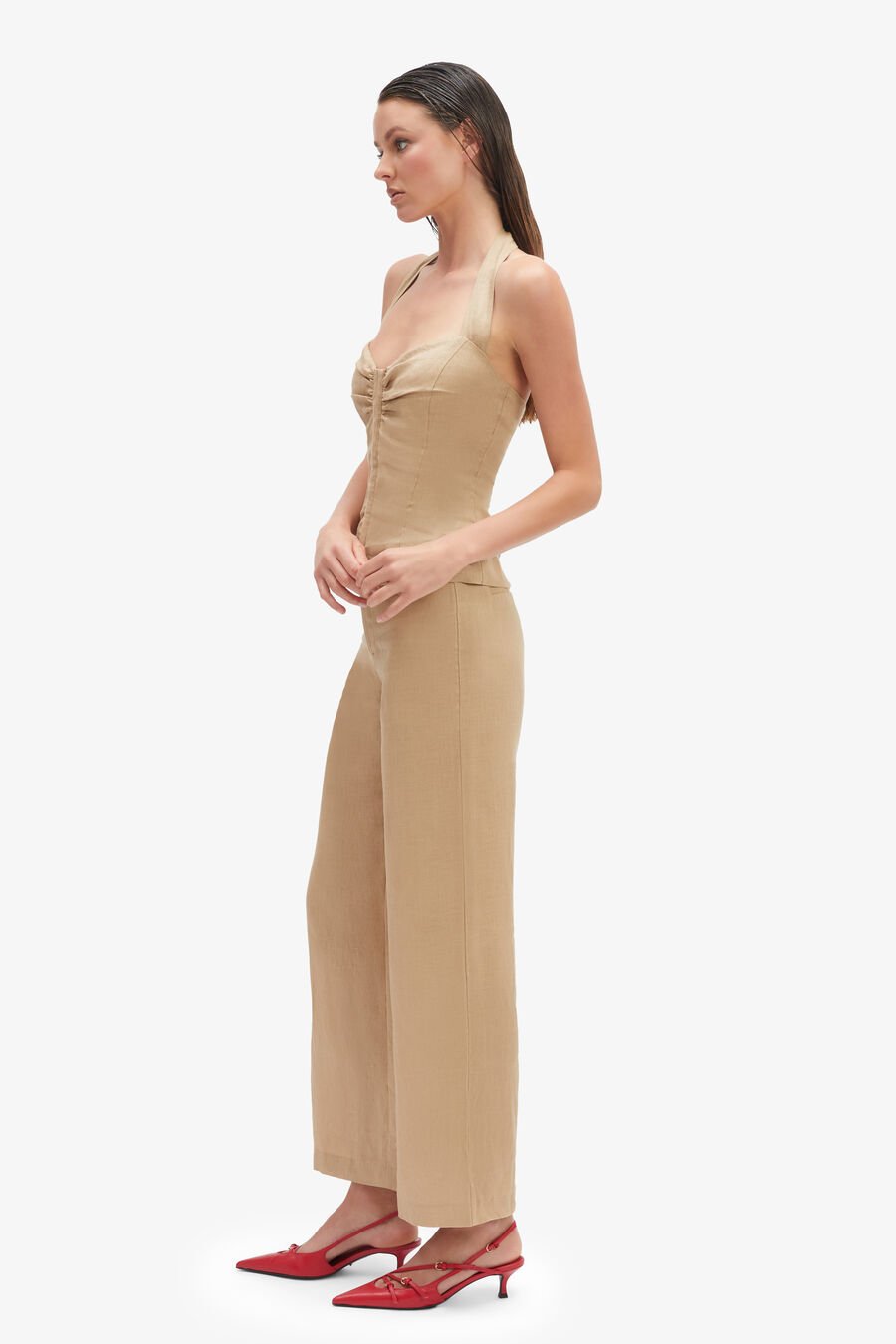 Rixton Linen Halter Top