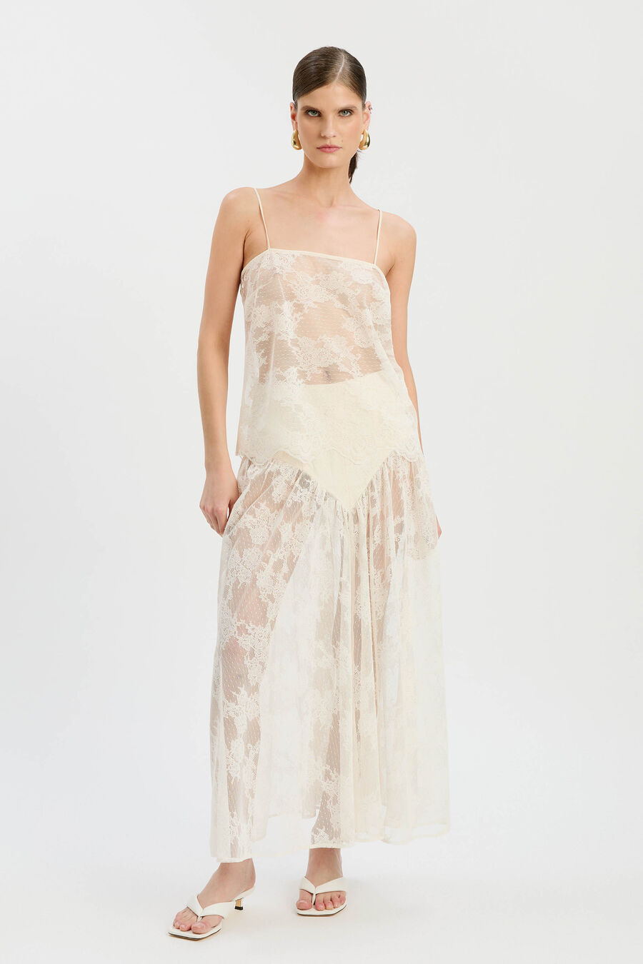 Hildie High Waisted Midi Skirt