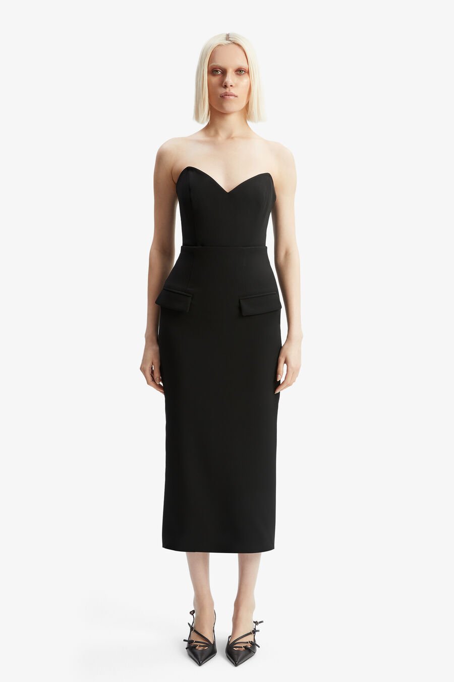 MARISKA LONGLINE STRAPLESS TOP