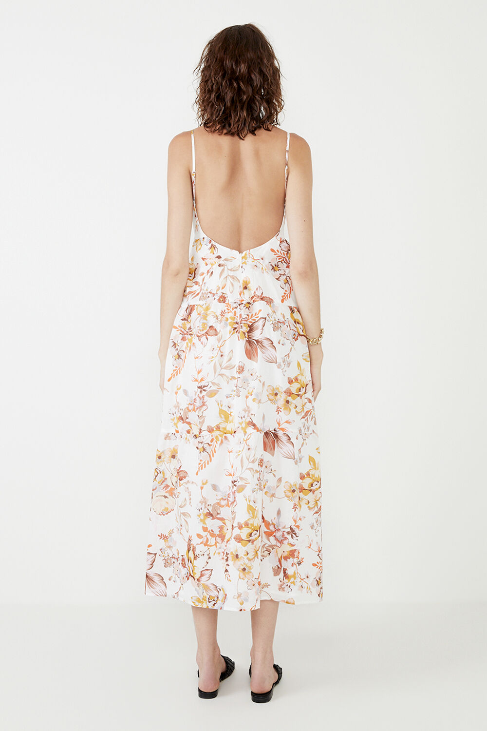 Floral Flow Maxi Dress in Ntrl Psly 