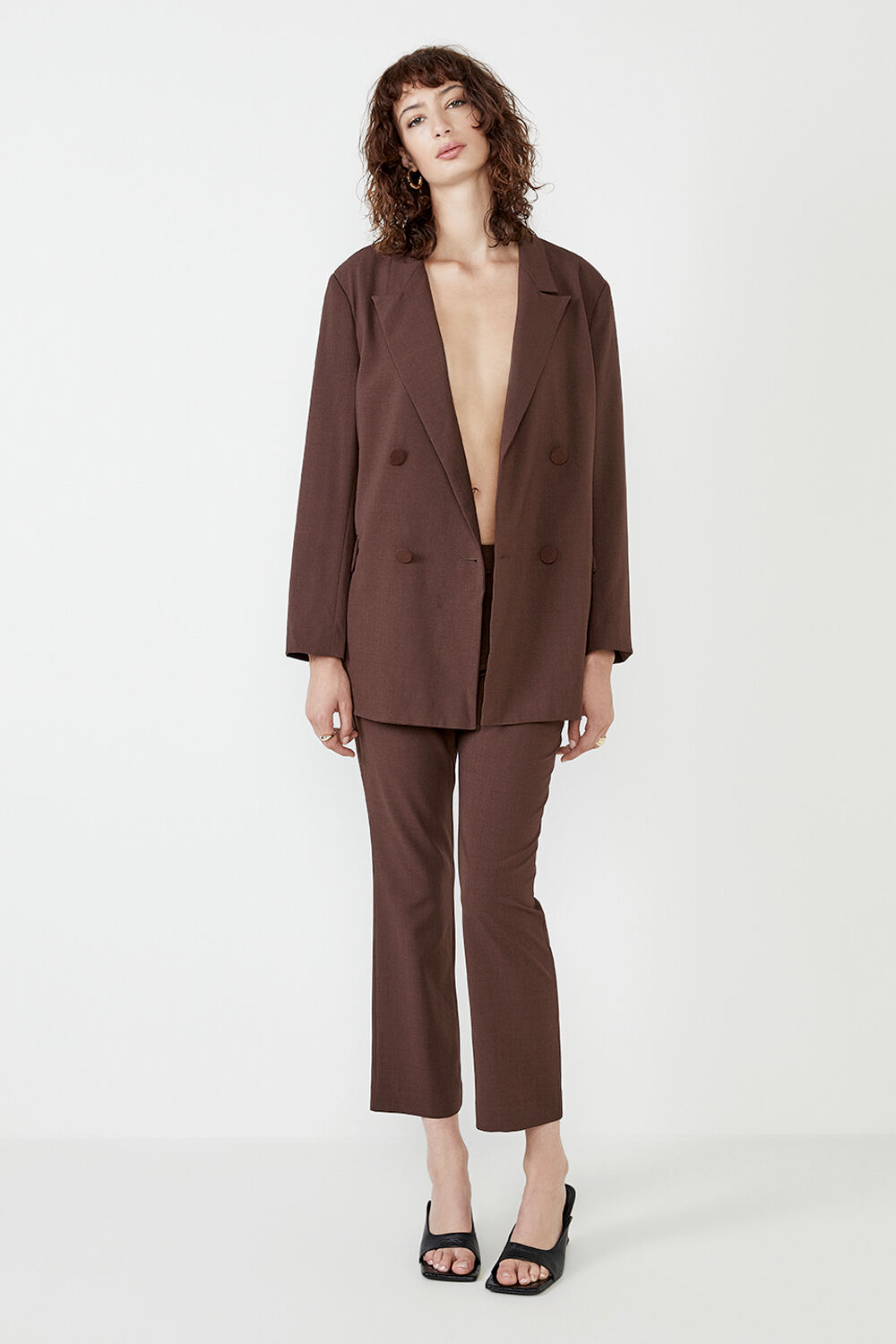 Chocolate blazer clearance