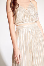 KELLIE PLISSE PANT in colour WHITE SWAN