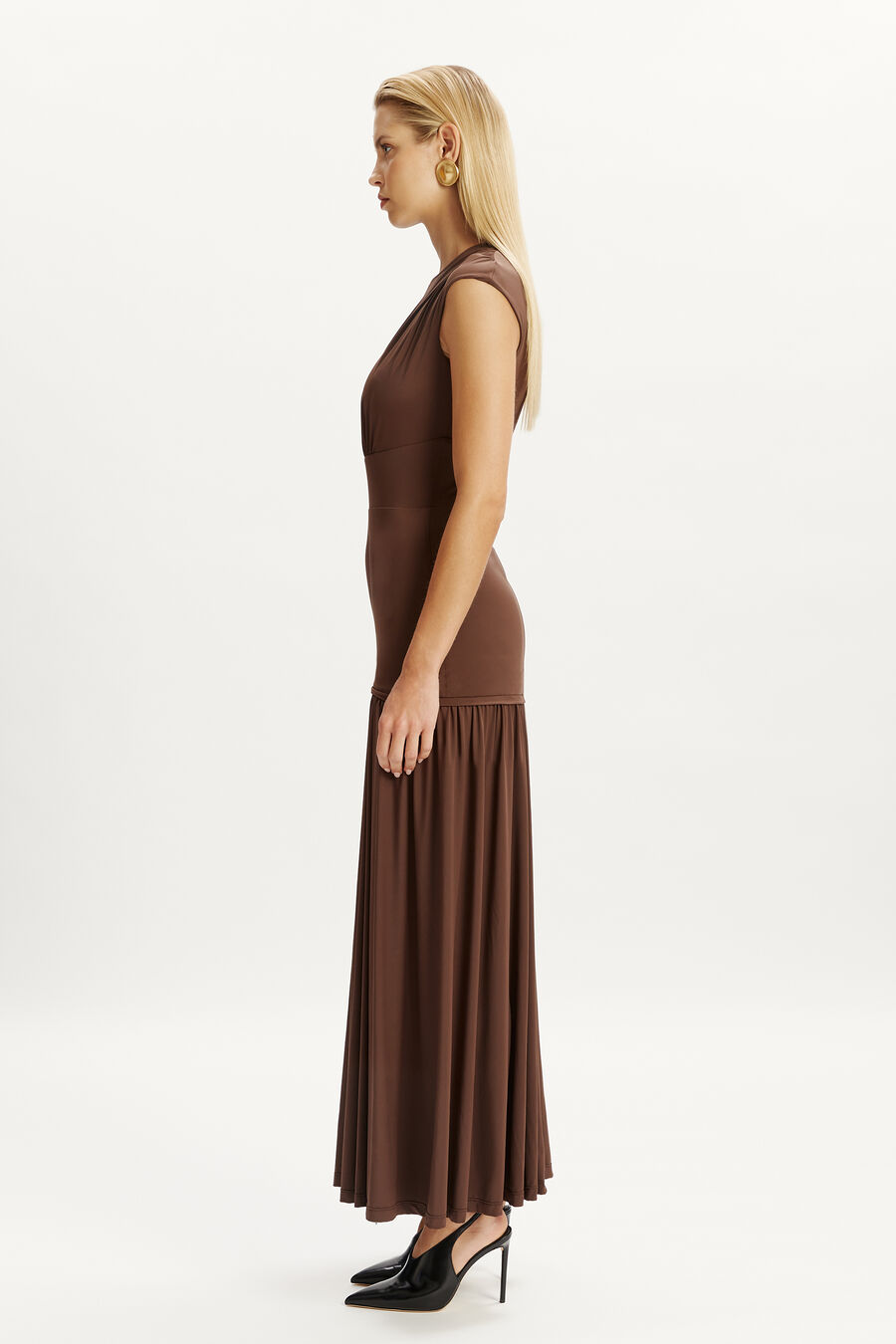 Annaise High Neck Maxi Dress