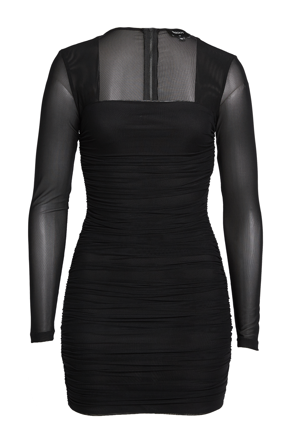 TASHA MESH DRESS in colour CAVIAR