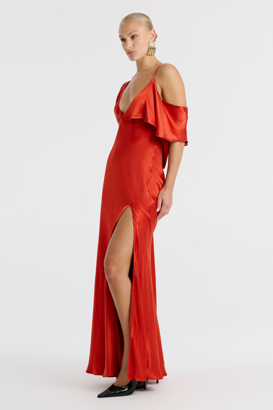 Agnes Satin Maxi Dress