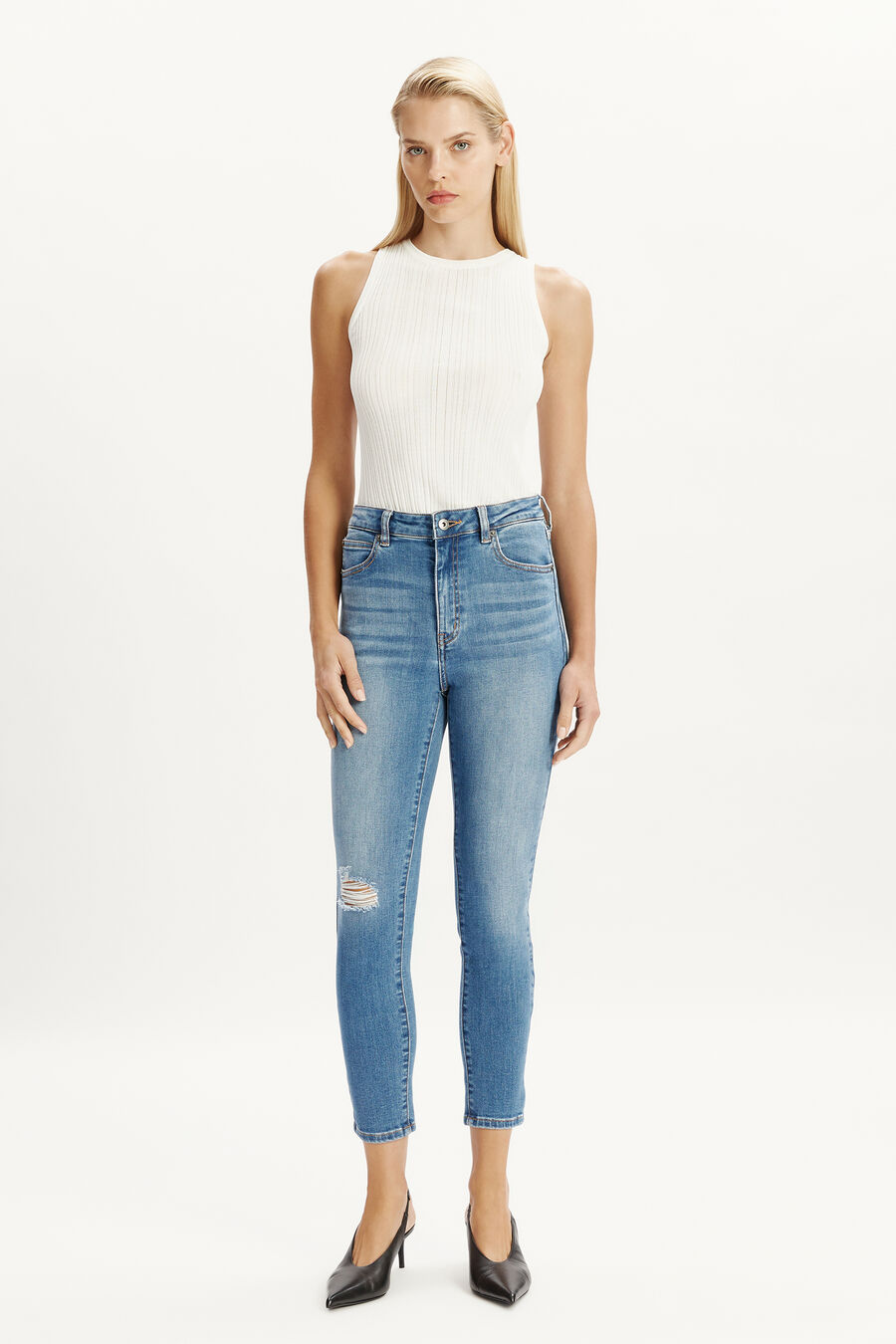 Khloe Hi Crop Jeans Ⅱ