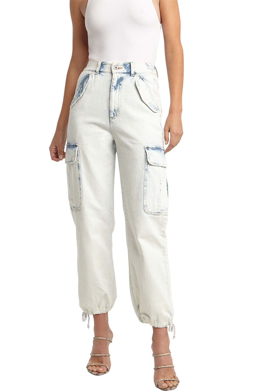 SUPER BLEACH CARGO JEAN in colour PLEIN AIR