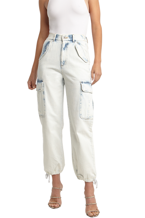 SUPER BLEACH CARGO JEAN in colour PLEIN AIR