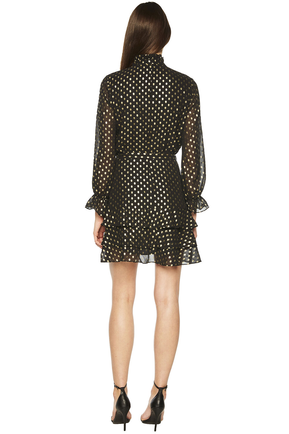 bardot spot shirt dress