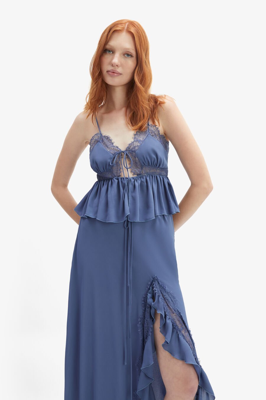 Amari Lace Detail Maxi Skirt