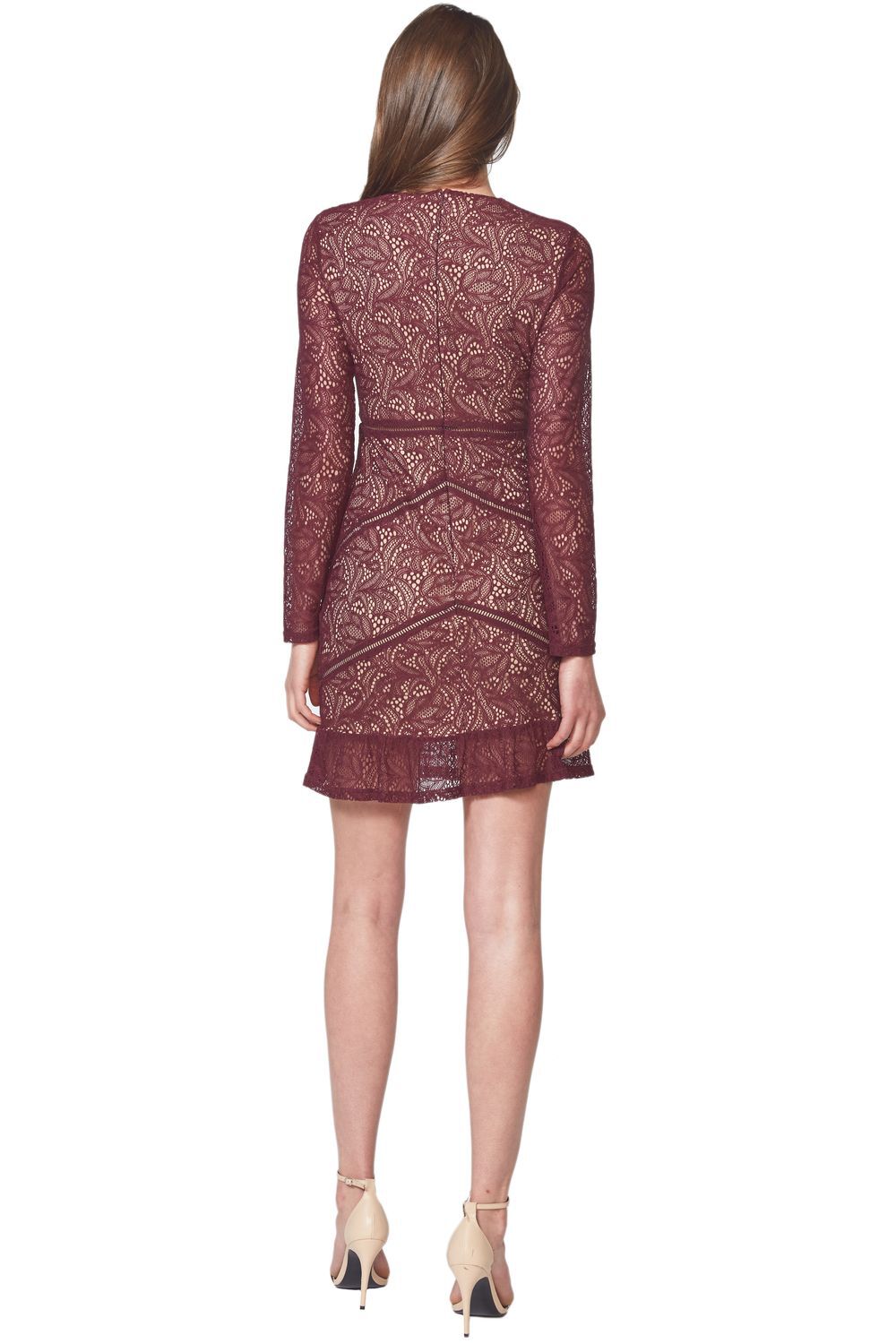 bardot sasha lace cocktail dress