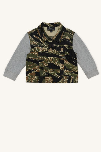 CAMO RELAXED JACKET in colour JET BLACK