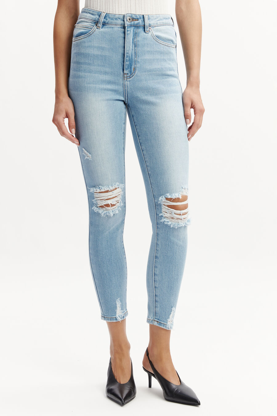 Khloe Hi Crop Jeans