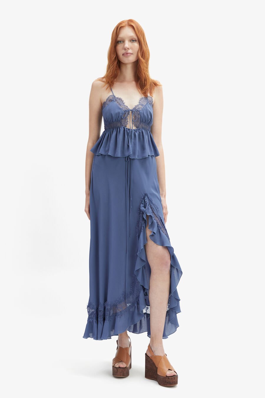 Amari Lace Detail Maxi Skirt