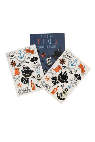 Pirate tattoos in colour BRIGHT WHITE