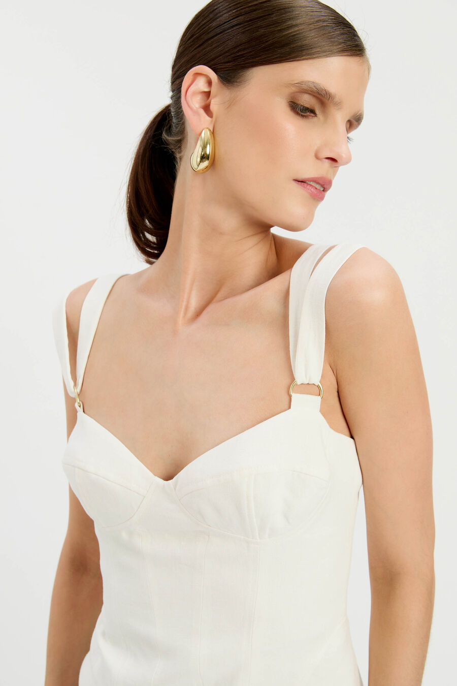 Serafina Linen Corset Top