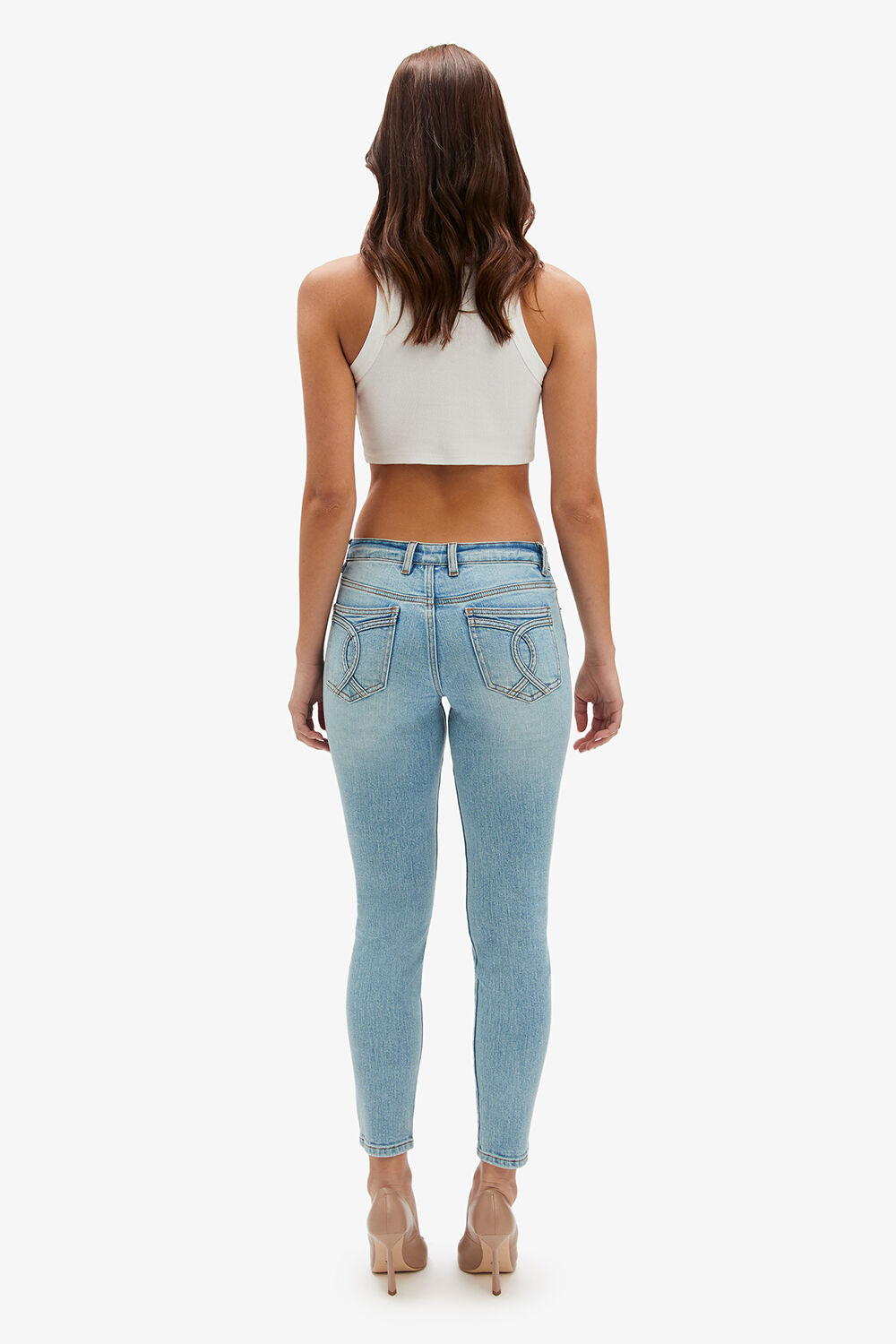 KATE LOW RISE JEAN in colour NIGHTSHADOW BLUE