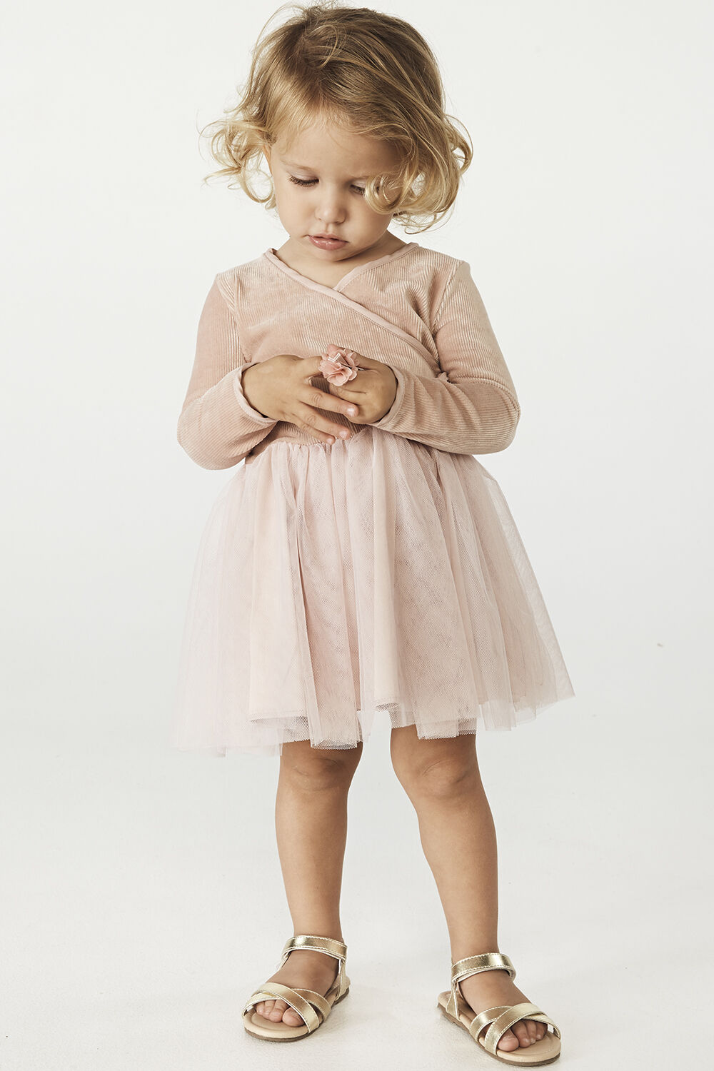Baby Girl Wrap Ballet Dress in Lotus | Bardot Junior