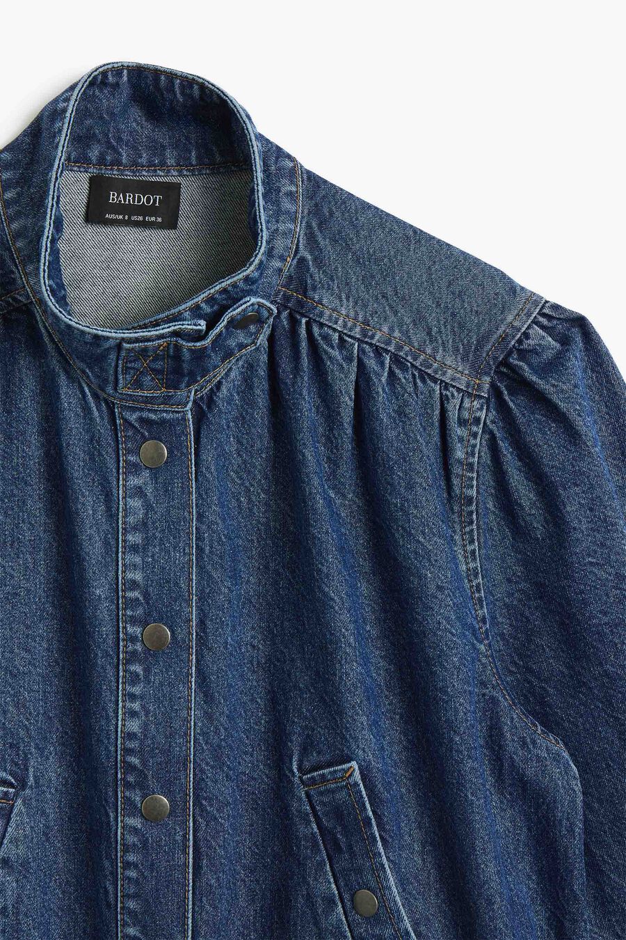 030 Denim Oversized Mini Dress