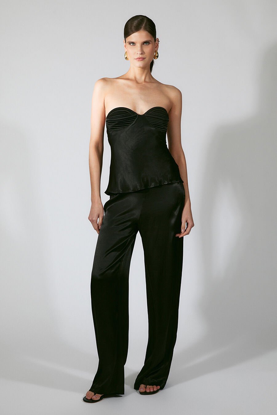 Devin Mid Rise Satin Pant