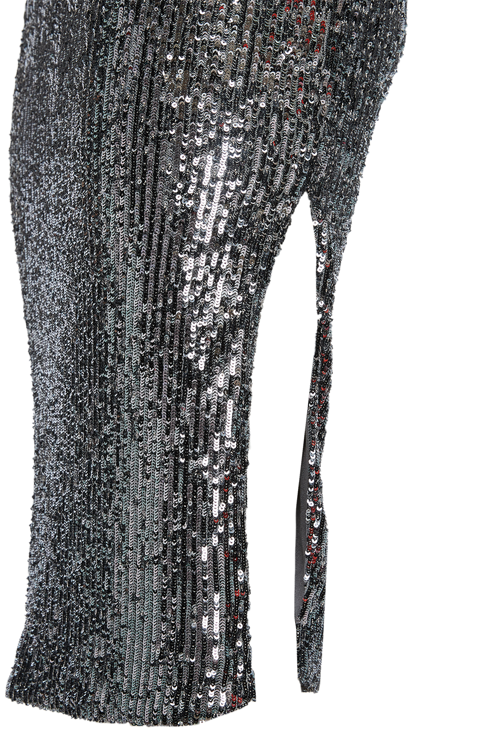 SEQUIN SLIP DRESS in colour GLACIER GRAY