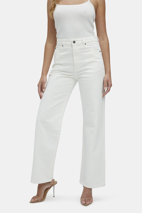 PIA STRAIGHT JEAN IN IVORY in colour CLOUD DANCER