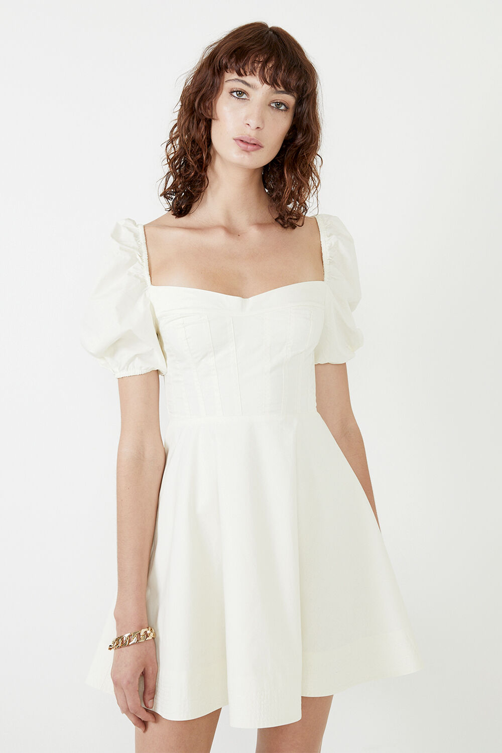 THE CORSET STAPLE DRESS in colour TENDER YELLOW