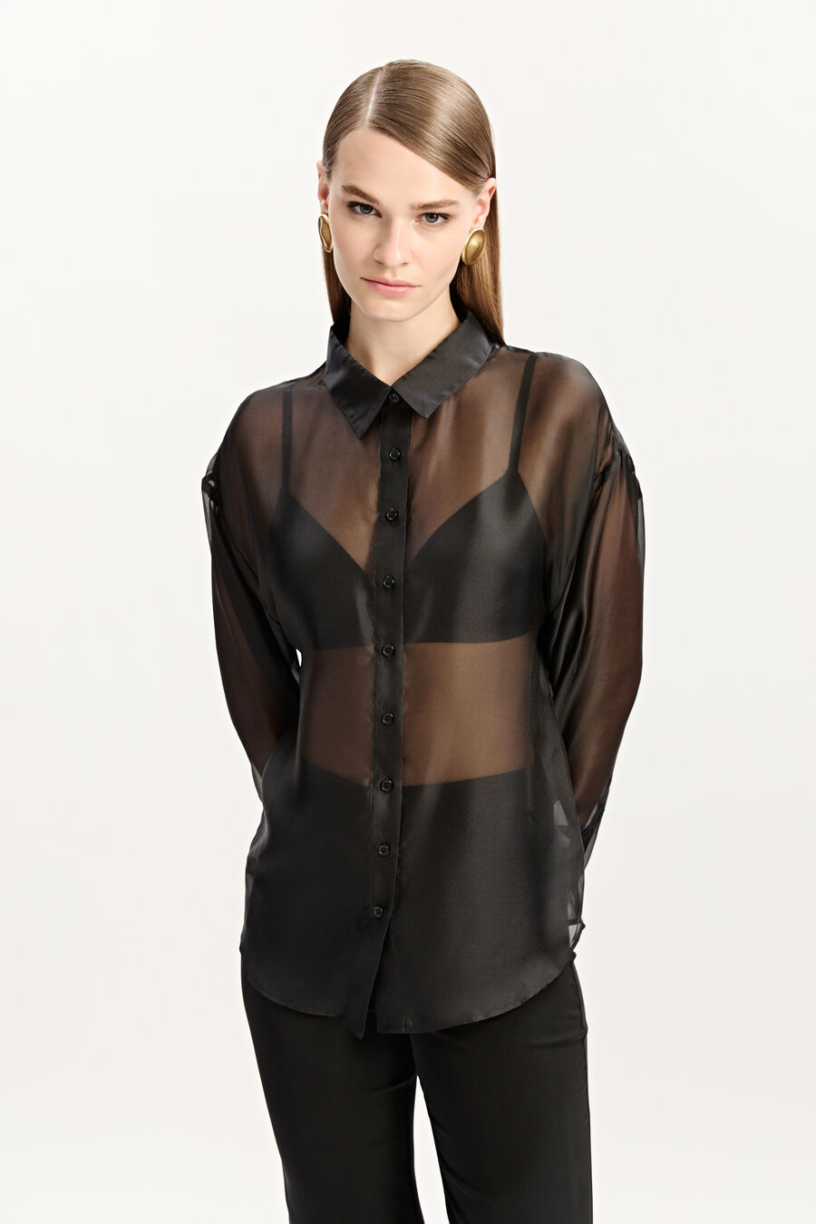 Luana Oversized Organza Shirt