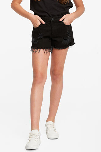 COOPER TRASH DENIM SHORT in colour METEORITE