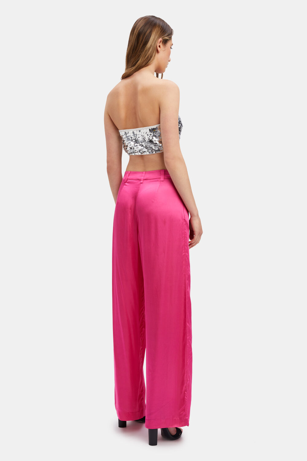 COSMIC TUBE TOP in colour SILVER