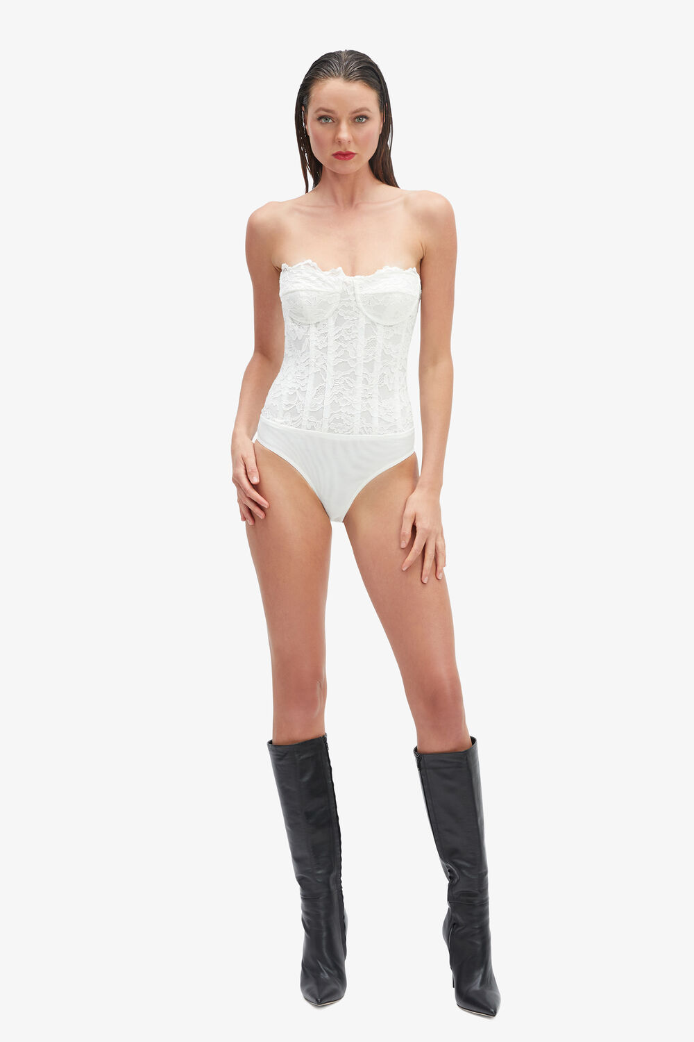 OSKAR BODYSUIT in colour BRIGHT WHITE