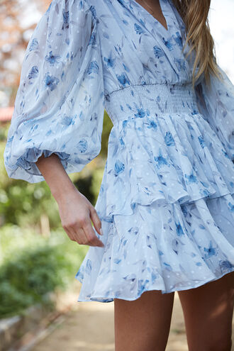 MALINA DRESS in colour BIT OF BLUE