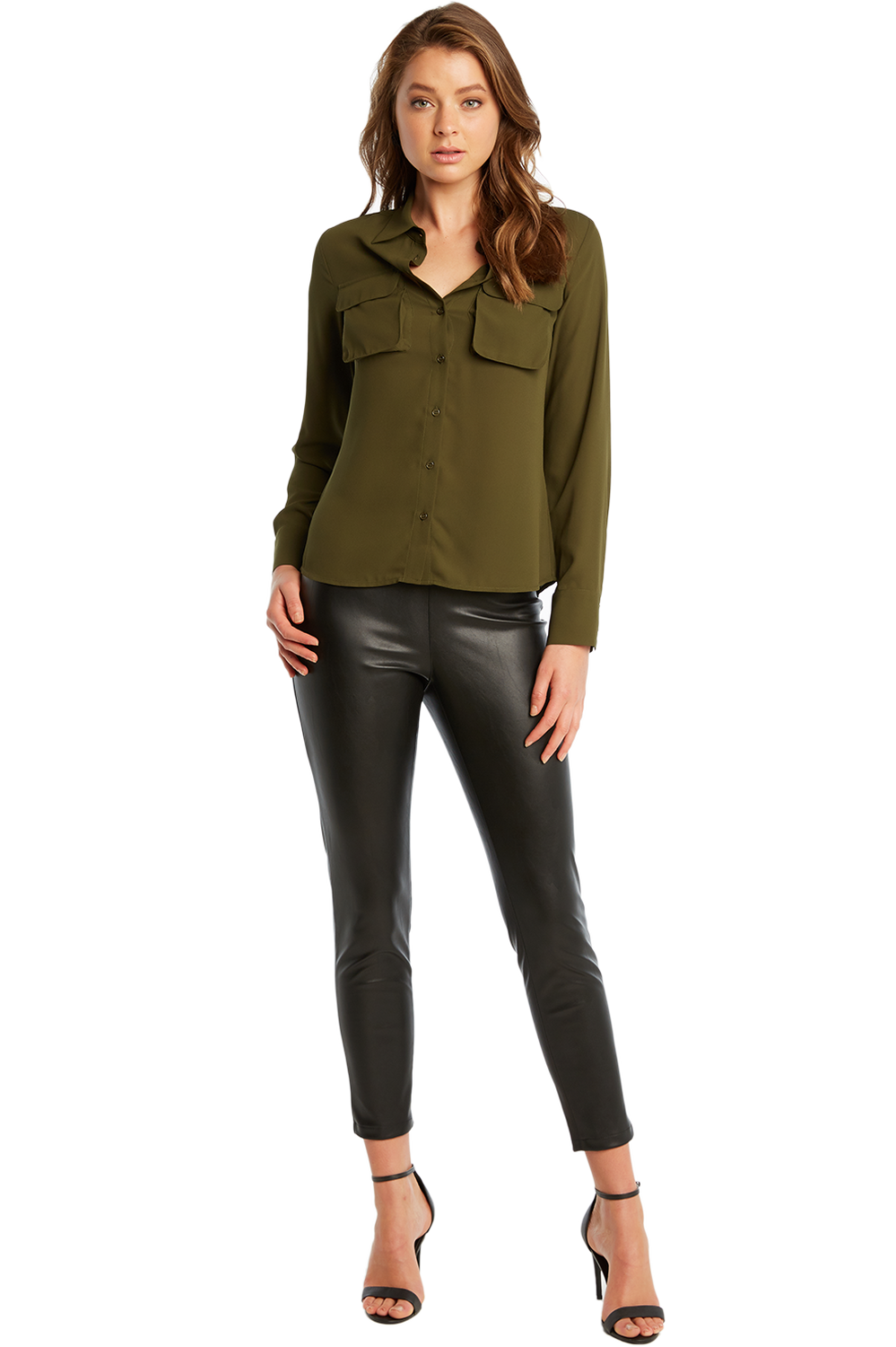 CARGO SHIRT in colour BURNT OLIVE