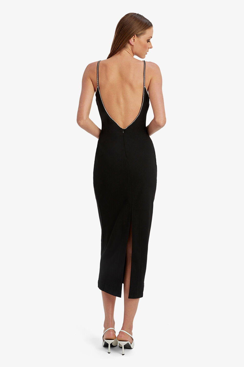 VIRA DIAMONTE DRESS in colour CAVIAR