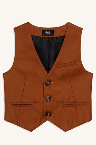 CLASSIC SUIT VEST in colour CASHEW